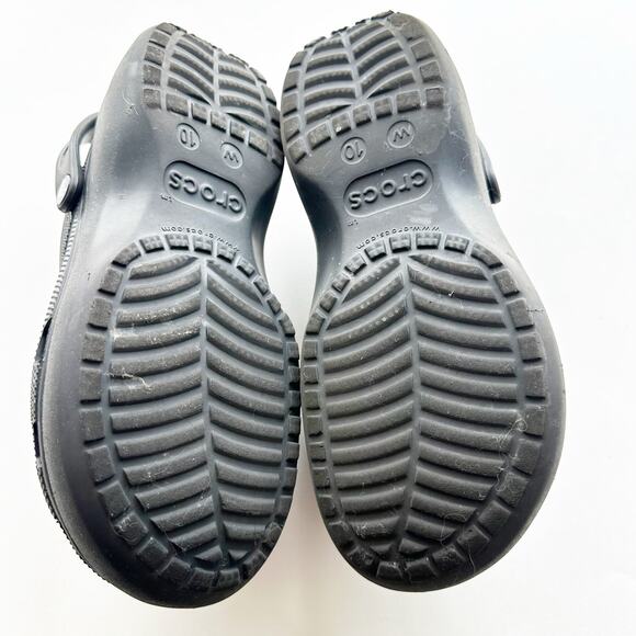 Crocs Classic Platform Clog Black Comfort Shoes W10 - Picture 2 of 7